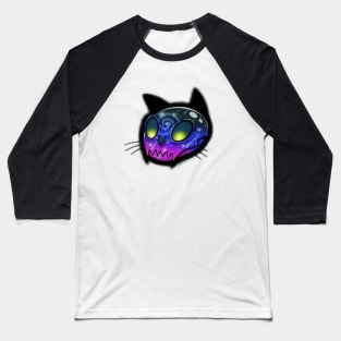 Cat skull Baseball T-Shirt